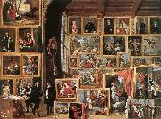 TENIERS, David the Younger The Gallery of Archduke Leopold in Brussels oil on canvas